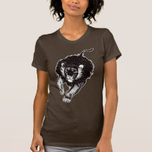 Tau des Löwe-Frauen-Kleides (Schwarzweiss) Shirts