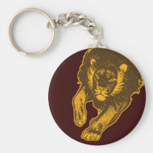 Tau des Löwen keychain (Gold) Schlüsselbänder