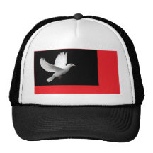 Taube mit Rot Baseball Mützen
