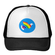 Taube Regenbogen dove rainbow Baseball Kappe