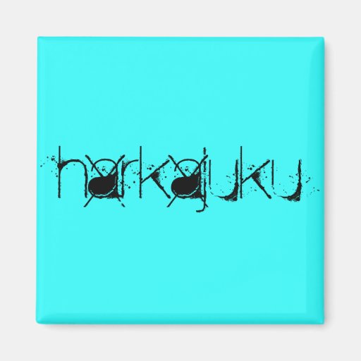 "Taubenblauer Harajuku Knopf " Magnete