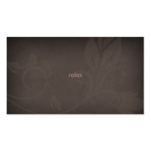 Taupe u. rosa Wellness-Centergeschäftskarte Visitenkartenvorlagen