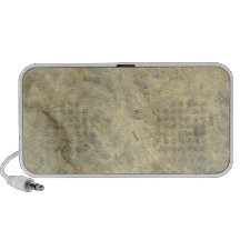 Tawny Gold gestreiftes Marmorsteinende Laptop Speaker