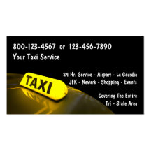 Taxi-Visitenkarten