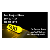 Taxi-Visitenkarten