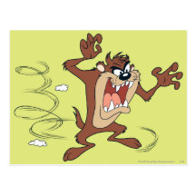 Taz, das 10 aufwirft postkarte