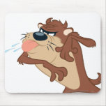 Taz, das heraus seine Zunge haftet Mousepads