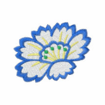 {TBA} Gesticktes Damenpoloblumenhemd