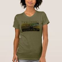 TBA-PREIS-SIEGER! Denke ökologisch-Wurzel-T-Shirt 