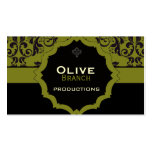 <TBA WINNER>Olivgrüner Saft Visitenkarten