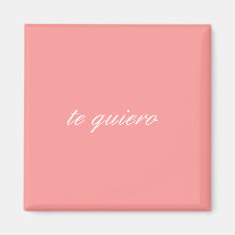 te quiero Magnet Kühlschrankmagnet