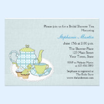 Tea and Cupcakes Bridal Shower einladungen