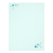Teal Floral Invites