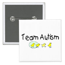 Team-Autismus (Küken) Button