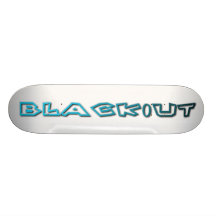 Team Black0ut Bedrucktes Skateboard