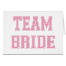 Team-Braut Karte