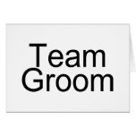 Team-Bräutigam Grußkarte