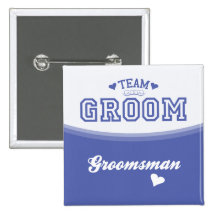 Team-Bräutigam-Trauzeuge-Knopf Button