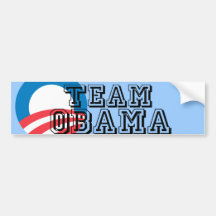 TEAM OBAMA AUTOAUFKLEBER
