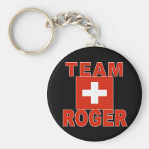 Team Roger mit Schweizer Flagge Schlüsselbänder