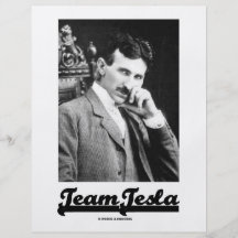 Team Tesla (Nikola Tesla) Bedruckte Flyer