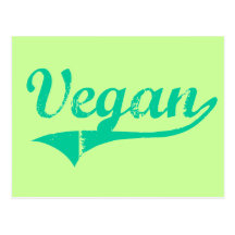 Team-vegane Postkarte