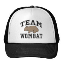Team Wombat V Baseball Caps
