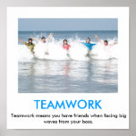 TEAMWORK demotivational Plakat