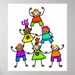 Teamwork-Kinder Poster