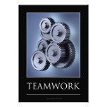Teamwork-Konzept mit Gangrädern Individuelle Einladung
