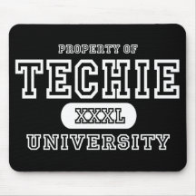Techie Hochschuldunkelheit Mousepads