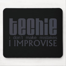 Techie improvisieren mauspad