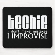 Techie improvisieren mousepad