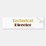 Technischer Direktor (nur Text) Autosticker