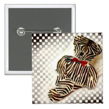 Teddy als Zebra Button