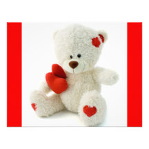 *Teddy Bär Love* niedlicher Teddy Individuelle Ankündigungskarte