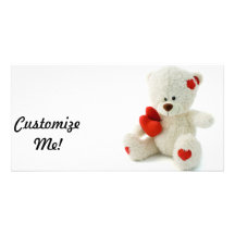 *Teddy Bär Love* niedlicher Teddy Individuelle Foto Karte
