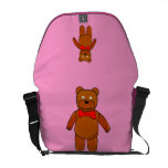 Teddy-Bärn-Rosa-Rickshaw-Bote-Tasche Kuriertasche