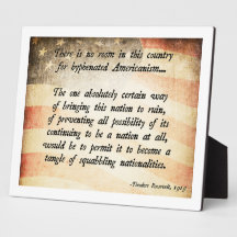 Teddy Roosevelt-Zitat Fotoplatte