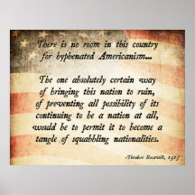Teddy Roosevelt-Zitat Plakatdruck