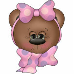 Teddybär-Gesichts-Verzierung Foto Skulptur