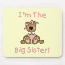 Teddybär-große Schwester-T-Shirts und Geschenke Mousepad
