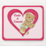 Teddybär-Herz Mousepad