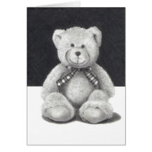 Teddybär im Bleistift Karten