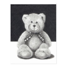 Teddybär im Bleistift Postkarten
