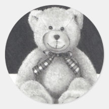 Teddybär im Bleistift Sticker