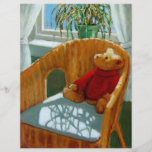 TEDDYBÄR IM PASTELL: KUNST BEDRUCKTE FLYER