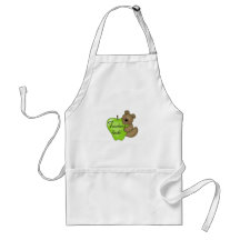 Teddybär-Lehrer-Felsen-T-Shirts und Geschenke Schürze