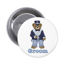 Teddybär Wedding - fertigen Sie besonders an Anstecknadelbuttons