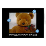 Teddybär-Weihnachten Grußkarten
